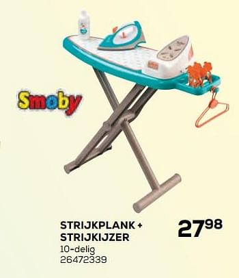 Aanbiedingen Strijkplank + strijkijzer - Smoby - Geldig van 17/10/2019 tot 12/12/2019 bij Supra Bazar
