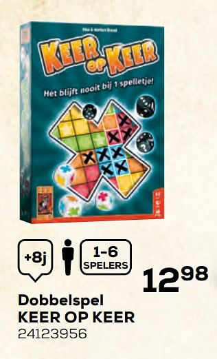 Aanbiedingen Dobbelspel keer op keer - 999games - Geldig van 17/10/2019 tot 12/12/2019 bij Supra Bazar