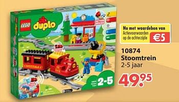 Aanbiedingen 10874 stoomtrein - Lego - Geldig van 28/10/2019 tot 06/12/2019 bij Europoint