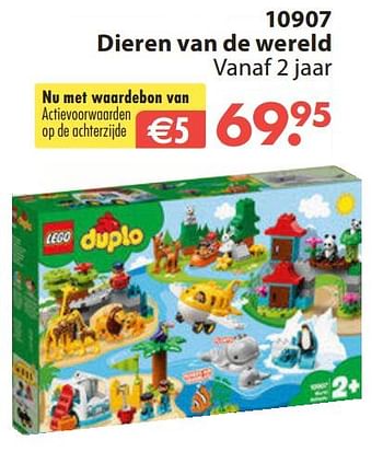 Aanbiedingen 10907 dieren van de wereld - Lego - Geldig van 28/10/2019 tot 06/12/2019 bij Europoint
