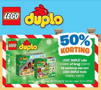 Aanbiedingen Lego duplo rails - Lego - Geldig van 28/10/2019 tot 06/12/2019 bij Europoint