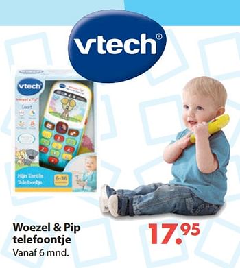 Aanbiedingen Woezel + pip telefoontje - Vtech - Geldig van 28/10/2019 tot 06/12/2019 bij Europoint
