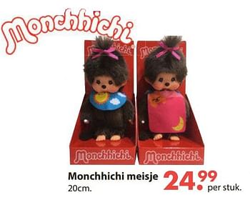 Aanbiedingen Monchhichi meisje - Monchhichi - Geldig van 28/10/2019 tot 06/12/2019 bij Europoint