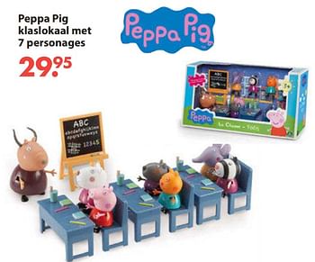 Aanbiedingen Peppa pig klaslokaal met 7 personages - Peppa  Pig - Geldig van 28/10/2019 tot 06/12/2019 bij Europoint