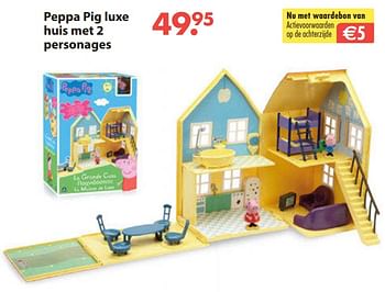 Aanbiedingen Peppa pig luxe huis met 2 personages - Peppa  Pig - Geldig van 28/10/2019 tot 06/12/2019 bij Europoint