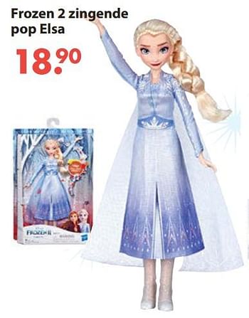 Aanbiedingen Frozen 2 zingende pop elsa - Hasbro - Geldig van 28/10/2019 tot 06/12/2019 bij Europoint