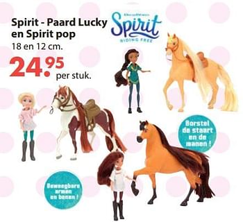 Aanbiedingen Spirit - paard lucky en spirit pop - Spirit - Geldig van 28/10/2019 tot 06/12/2019 bij Europoint