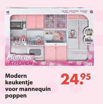 Aanbiedingen Modern keukentje voor mannequin poppen - Huismerk - Europoint - Geldig van 28/10/2019 tot 06/12/2019 bij Europoint