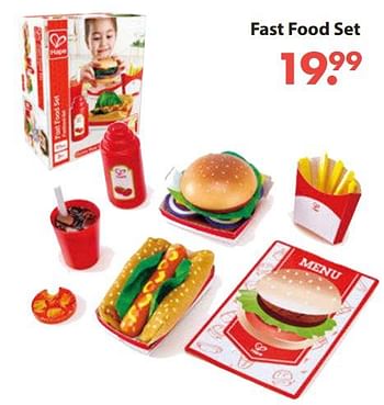 Aanbiedingen Fast food set - Hape - Geldig van 28/10/2019 tot 06/12/2019 bij Europoint