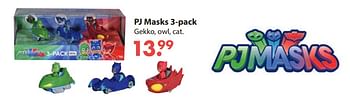 Aanbiedingen Pj masks gekko, owl, cat - PJ Masks - Geldig van 28/10/2019 tot 06/12/2019 bij Europoint