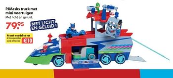 Aanbiedingen Pjmasks truck met mini voertuigen - PJ Masks - Geldig van 28/10/2019 tot 06/12/2019 bij Europoint