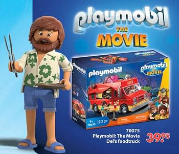 Aanbiedingen 70075 playmobil: the movie del`s foodtruck - Playmobil - Geldig van 28/10/2019 tot 06/12/2019 bij Europoint