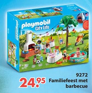 Aanbiedingen 9272 familiefeest met barbecue - Playmobil - Geldig van 28/10/2019 tot 06/12/2019 bij Europoint