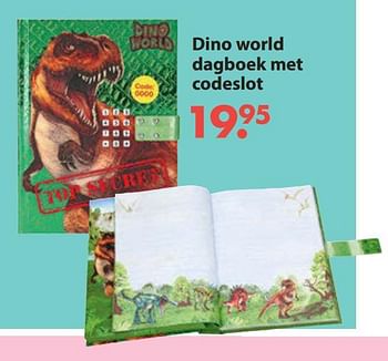 Aanbiedingen Dino world dagboek met codeslot - Dino World - Geldig van 28/10/2019 tot 06/12/2019 bij Europoint