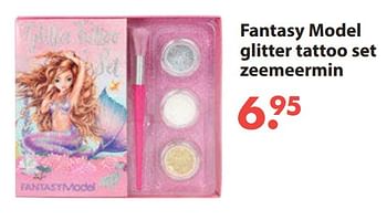 Aanbiedingen Fantasy model glitter tattoo set zeemeermin - Fantasy Model - Geldig van 28/10/2019 tot 06/12/2019 bij Europoint