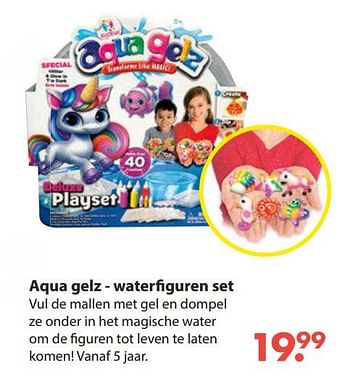 Aanbiedingen Aqua gelz - waterfiguren set - Aqua Gelz - Geldig van 28/10/2019 tot 06/12/2019 bij Europoint