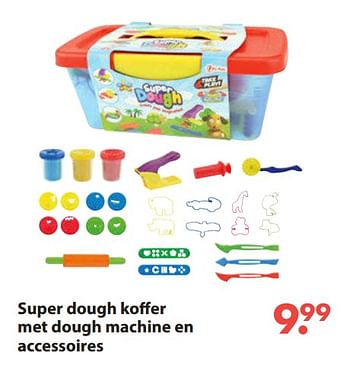 Aanbiedingen Super dough koffer met dough machine en accessoires - Paulinda - Geldig van 28/10/2019 tot 06/12/2019 bij Europoint