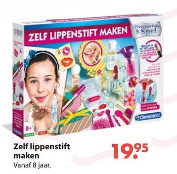 Aanbiedingen Zelf lippenstift maken - Clementoni - Geldig van 28/10/2019 tot 06/12/2019 bij Europoint