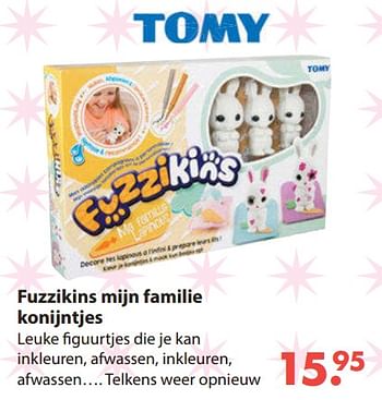 Aanbiedingen Fuzzikins mijn familie konijntjes - Tomy - Geldig van 28/10/2019 tot 06/12/2019 bij Europoint