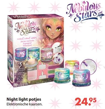 Aanbiedingen Night light potjes - Nebulous Stars - Geldig van 28/10/2019 tot 06/12/2019 bij Europoint