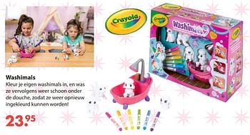 Aanbiedingen Washimals - Crayola - Geldig van 28/10/2019 tot 06/12/2019 bij Europoint