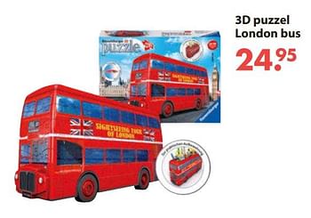 Aanbiedingen 3d puzzel london bus - Ravensburger - Geldig van 28/10/2019 tot 06/12/2019 bij Europoint