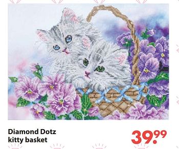 Aanbiedingen Diamond dotz kitty basket - Diamond Dotz - Geldig van 28/10/2019 tot 06/12/2019 bij Europoint