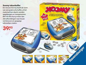 Aanbiedingen Xoomy tekenkoffer - Ravensburger - Geldig van 28/10/2019 tot 06/12/2019 bij Europoint