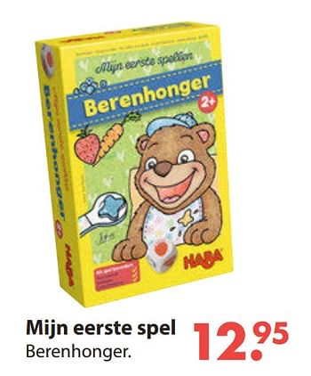 Aanbiedingen Mijn eerste spel berenhonger - Haba - Geldig van 28/10/2019 tot 06/12/2019 bij Europoint