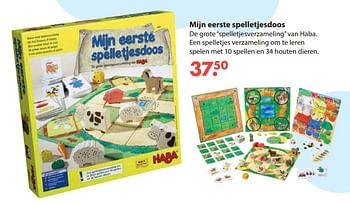 Aanbiedingen Mijn eerste spelletjesdoos - Haba - Geldig van 28/10/2019 tot 06/12/2019 bij Europoint