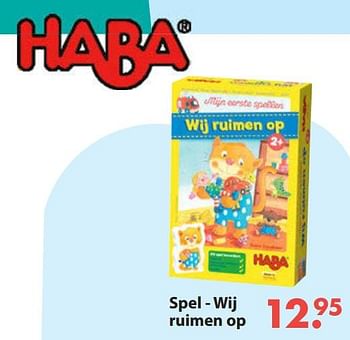 Aanbiedingen Spel - wij ruimen op - Haba - Geldig van 28/10/2019 tot 06/12/2019 bij Europoint