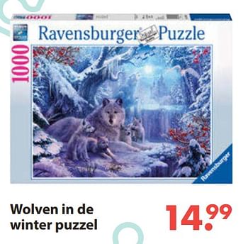 Aanbiedingen Wolven in de winter puzzel - Ravensburger - Geldig van 28/10/2019 tot 06/12/2019 bij Europoint