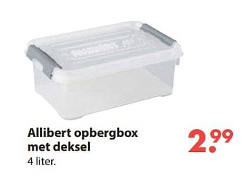 Aanbiedingen Allibert opbergbox met deksel - Allibert - Geldig van 28/10/2019 tot 06/12/2019 bij Europoint