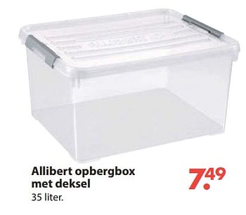 Aanbiedingen Allibert opbergbox met deksel - Allibert - Geldig van 28/10/2019 tot 06/12/2019 bij Europoint