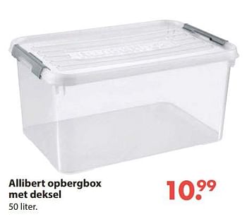 Aanbiedingen Allibert opbergbox met deksel - Allibert - Geldig van 28/10/2019 tot 06/12/2019 bij Europoint