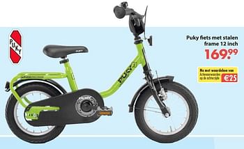Aanbiedingen Puky fiets met stalen frame 12 inch - Puky - Geldig van 28/10/2019 tot 06/12/2019 bij Europoint