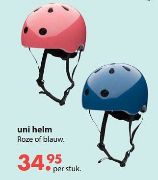 Aanbiedingen Uni helm roze of blauw - Trybike - Geldig van 28/10/2019 tot 06/12/2019 bij Europoint