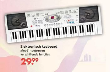 Aanbiedingen Elektronisch keyboard - Huismerk - Europoint - Geldig van 28/10/2019 tot 06/12/2019 bij Europoint