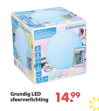 Aanbiedingen Grundig led sfeerverlichting - Grundig - Geldig van 28/10/2019 tot 06/12/2019 bij Europoint