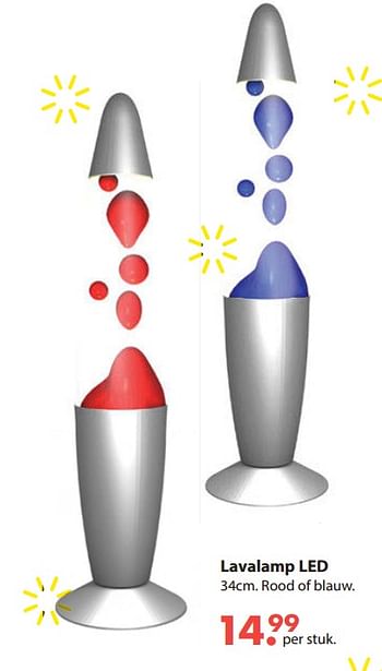 Aanbiedingen Lavalamp led - Huismerk - Europoint - Geldig van 28/10/2019 tot 06/12/2019 bij Europoint