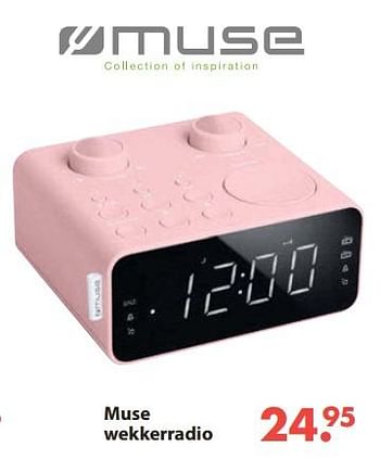 Aanbiedingen Muse wekkerradio - Muse - Geldig van 28/10/2019 tot 06/12/2019 bij Europoint