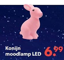 Aanbiedingen Konijn moodlamp led - Huismerk - Europoint - Geldig van 28/10/2019 tot 06/12/2019 bij Europoint