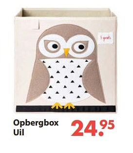 Aanbiedingen Opbergbox uil - Huismerk - Europoint - Geldig van 28/10/2019 tot 06/12/2019 bij Europoint