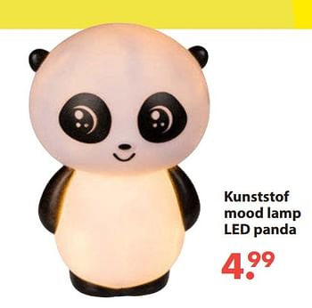 Aanbiedingen Kunststof mood lamp led panda - Huismerk - Europoint - Geldig van 28/10/2019 tot 06/12/2019 bij Europoint