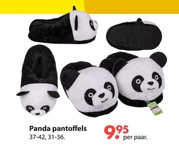 Aanbiedingen Panda pantoffels - Huismerk - Europoint - Geldig van 28/10/2019 tot 06/12/2019 bij Europoint