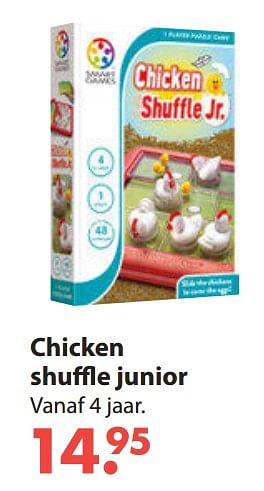 Aanbiedingen Chicken shuffle junior - Smart Games - Geldig van 28/10/2019 tot 06/12/2019 bij Europoint
