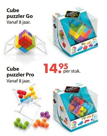 Aanbiedingen Cube puzzler go - Smart Games - Geldig van 28/10/2019 tot 06/12/2019 bij Europoint