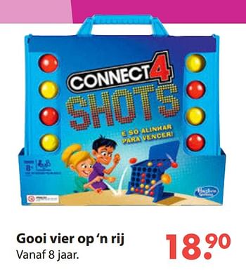 Aanbiedingen Gooi vier op `n rij - Hasbro - Geldig van 28/10/2019 tot 06/12/2019 bij Europoint