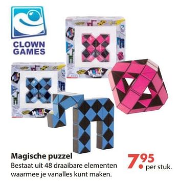 Aanbiedingen Magische puzzel - Clown Games - Geldig van 28/10/2019 tot 06/12/2019 bij Europoint