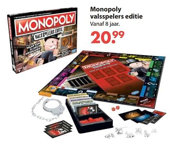 Aanbiedingen Monopoly valsspelers editie - Hasbro - Geldig van 28/10/2019 tot 06/12/2019 bij Europoint
